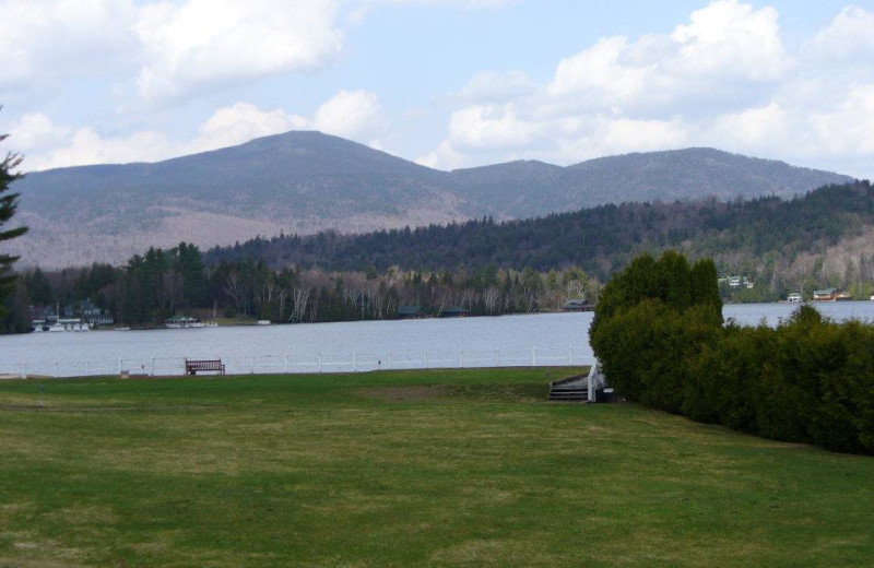 Lake view at Lake Placid Accommodations.