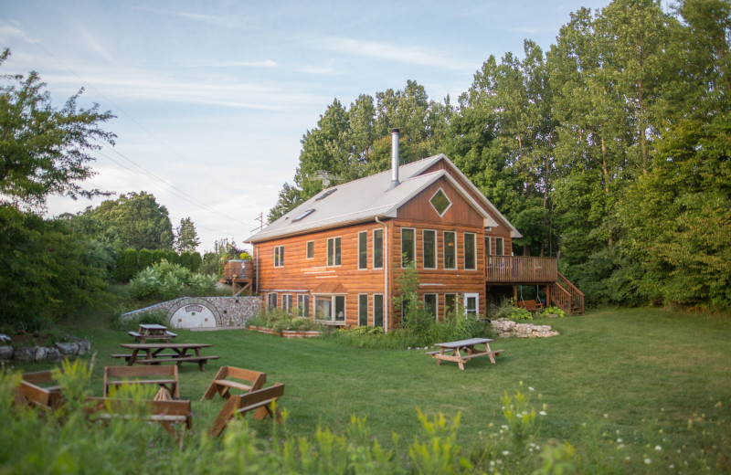 Cottage exterior at Door County Cottages.