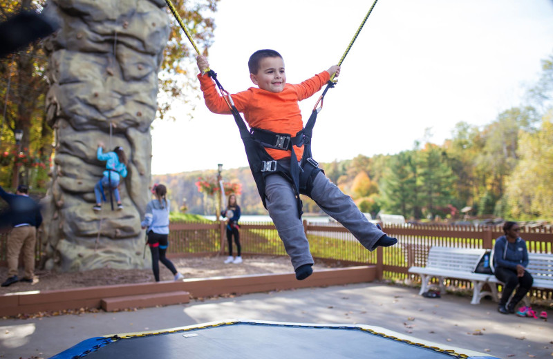 Bungee jumping at Rocking Horse Ranch Resort.