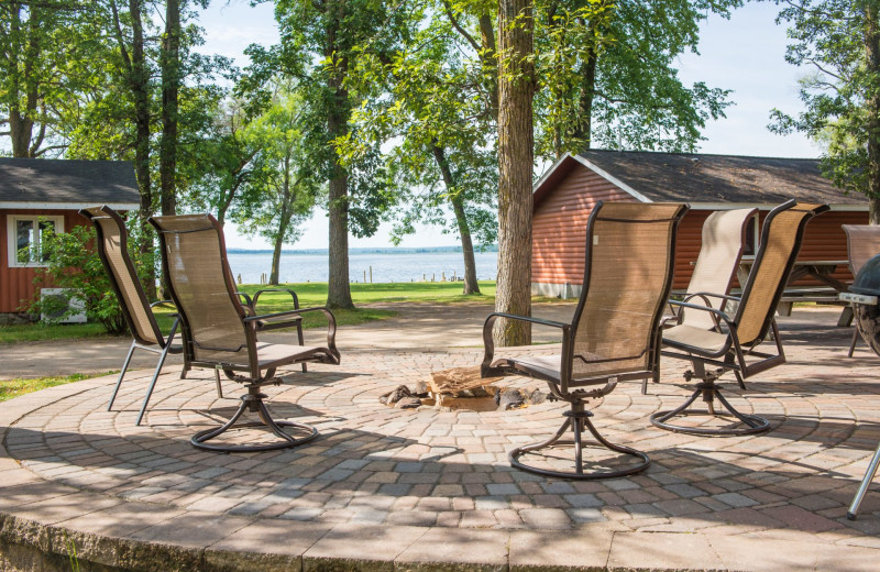 Patio at Hiawatha Beach Resort.