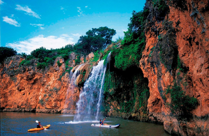 Waterfall near Thunderbird Resort.