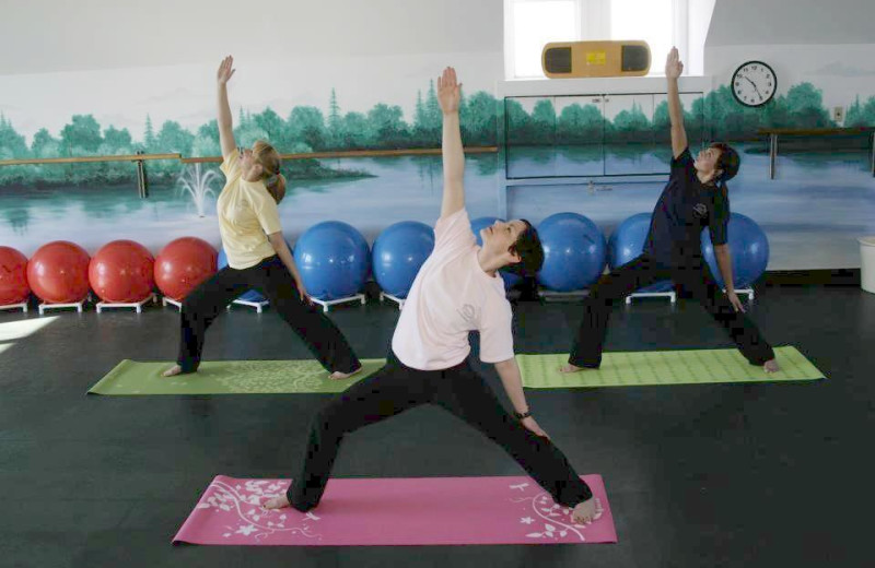 Yoga at Heartland Spa & Fitness Resort.