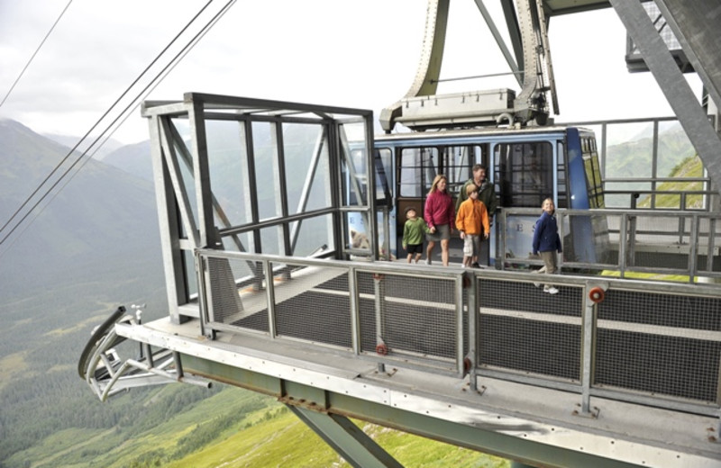 Scenic gondola at Alyeska Resort.