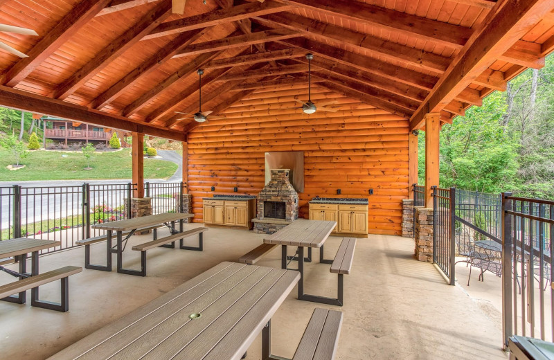 Cabin pavilion at American Patriot Getaways, LLC.