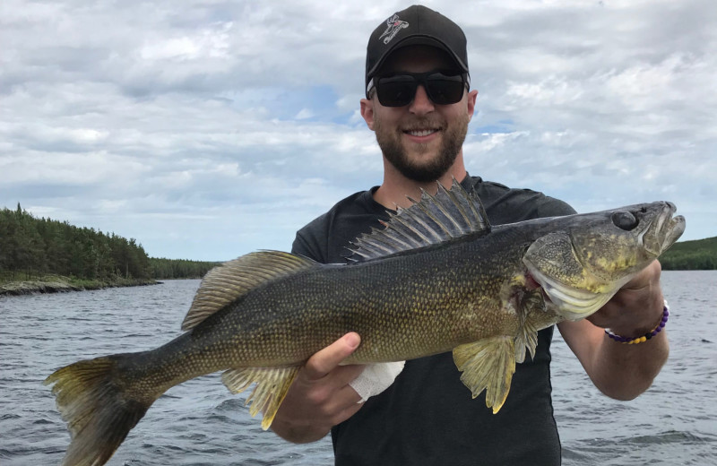 Fishing at Dogtooth Lake Resort.