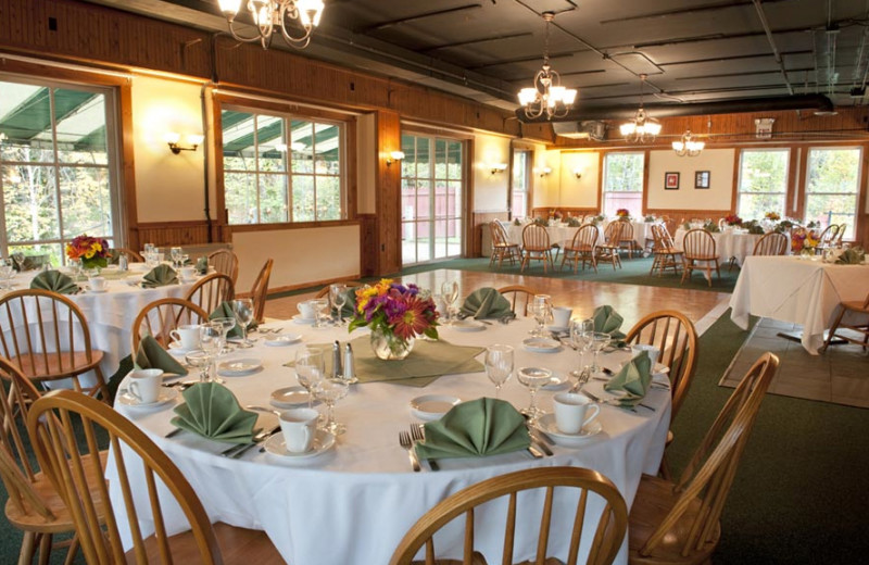 Wedding ceremony at Waterville Valley Resort.
