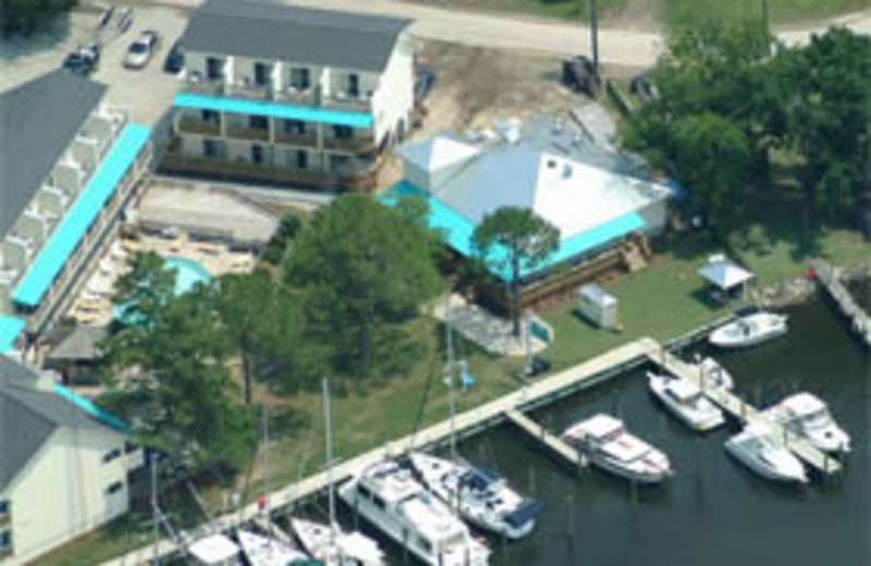 Aerial View of Oriental Marina and Inn
