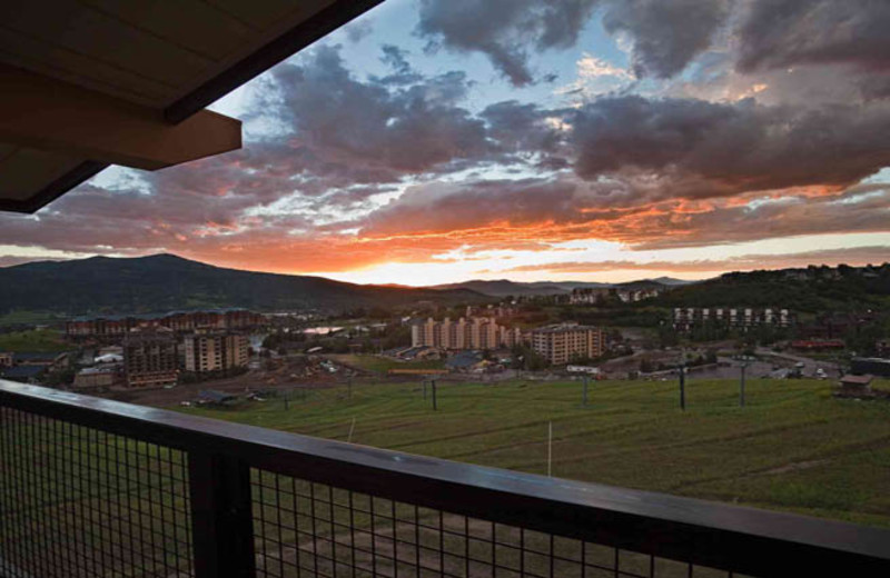 Sunset at Edgemont Condominiums.