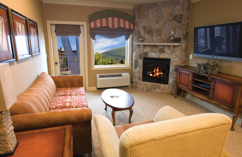 Guest living room at Crystal Springs Resort.