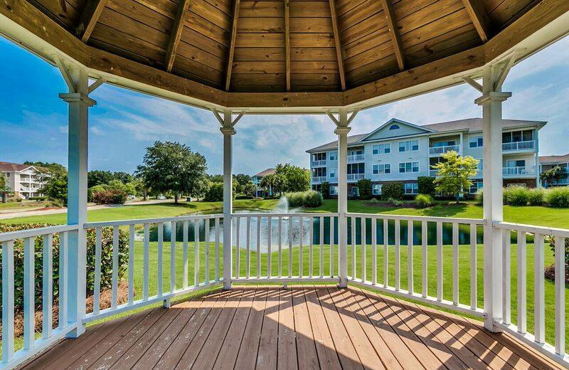 Rental gazebo at Barefoot Resort Rentals.