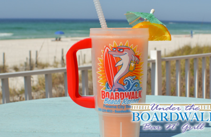 Refreshments at the beachfront restaurant - Boardwalk Beach Resort Hotel & Convention Center