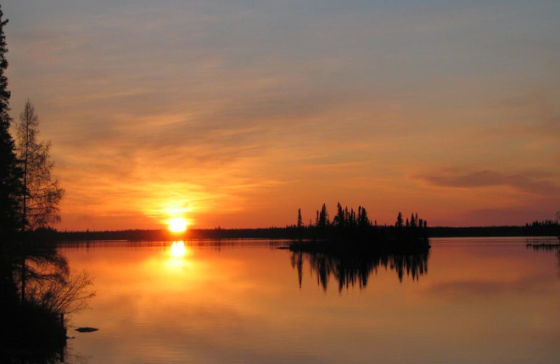 Sunset at Pine Point Lodge & Outposts.