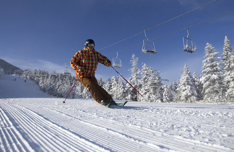 Skiing at Johnny Seesaw's.