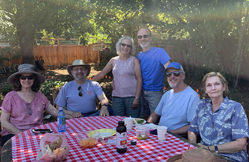 Patio at Wood Hamlet AirBnB.