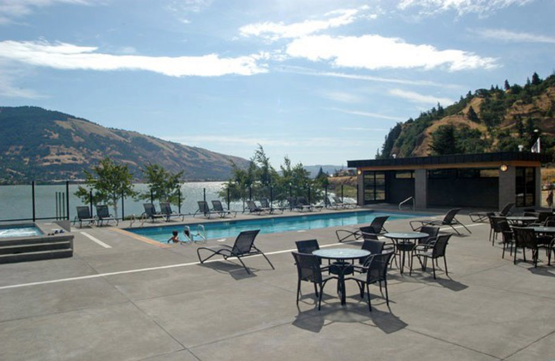 Ocean View From Patio at Hood River Inn 