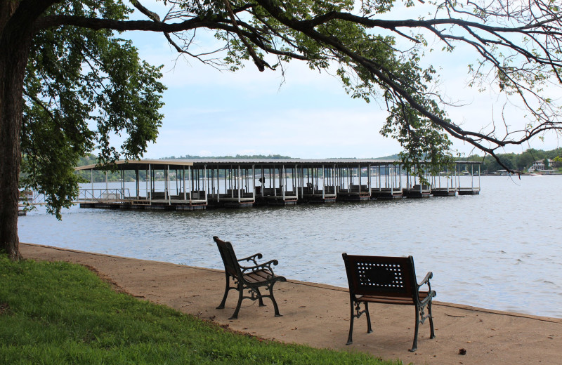 Beach at Hawks Landing Resort.