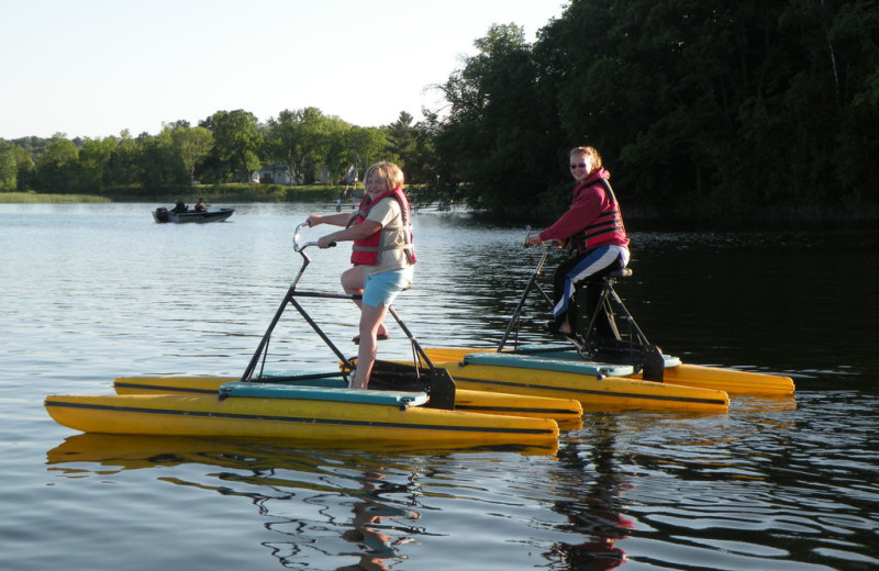 Water activities at Campfire Bay Resort.