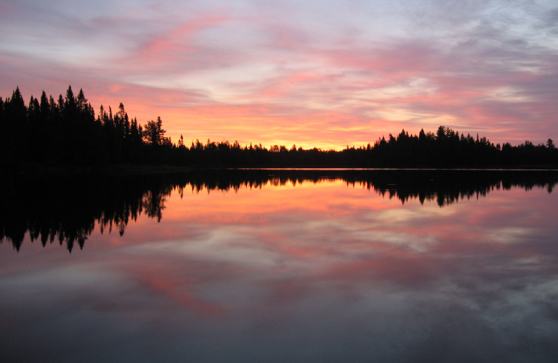Sunset at Norway Beach Resort.