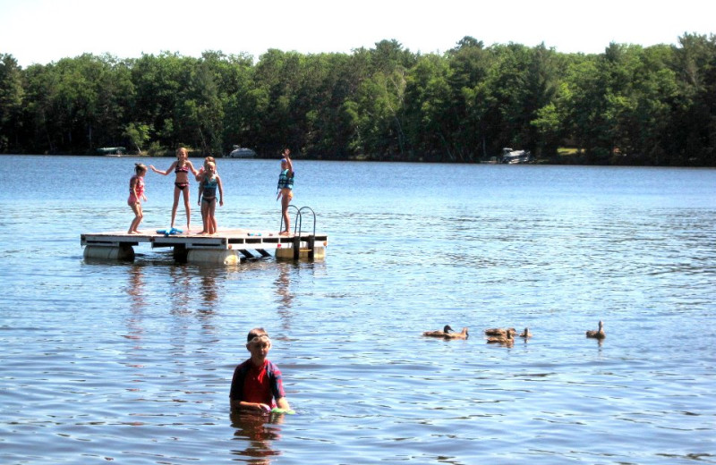 Water activities at Northland Lodge.