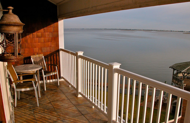 Guest balcony at Oasis Suites.