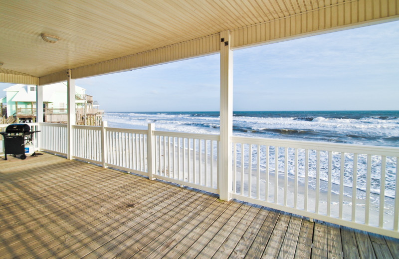 Rental deck at Dauphin Island Beach Rentals, LLC.