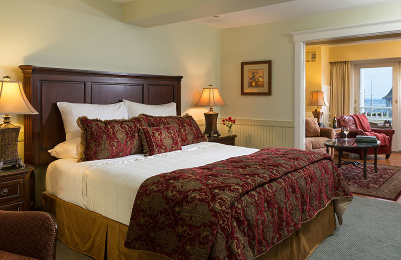 Guest room at Grand Harbor Inn.