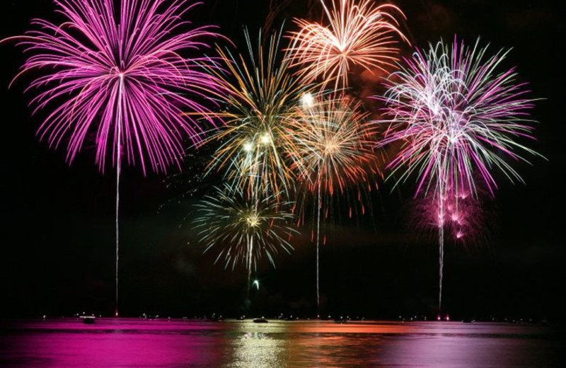 Fireworks at Silver Cloud Inn Tacoma.