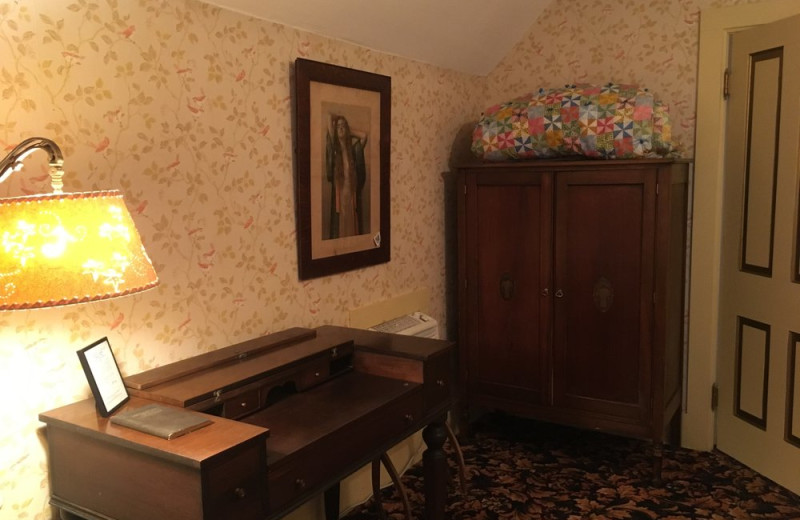 Guest room at Antiques With Inn.