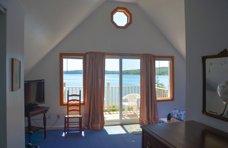 Cabin interior at Flanders Bay Cabins.