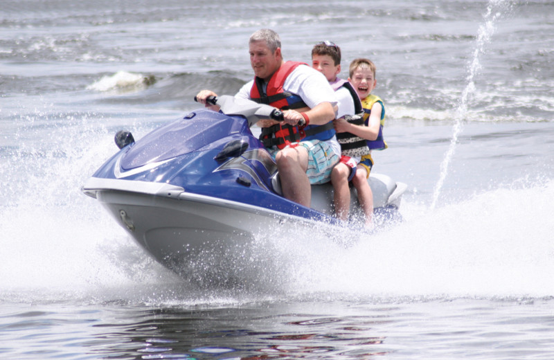 Jet ski at Tamarack Lodge.