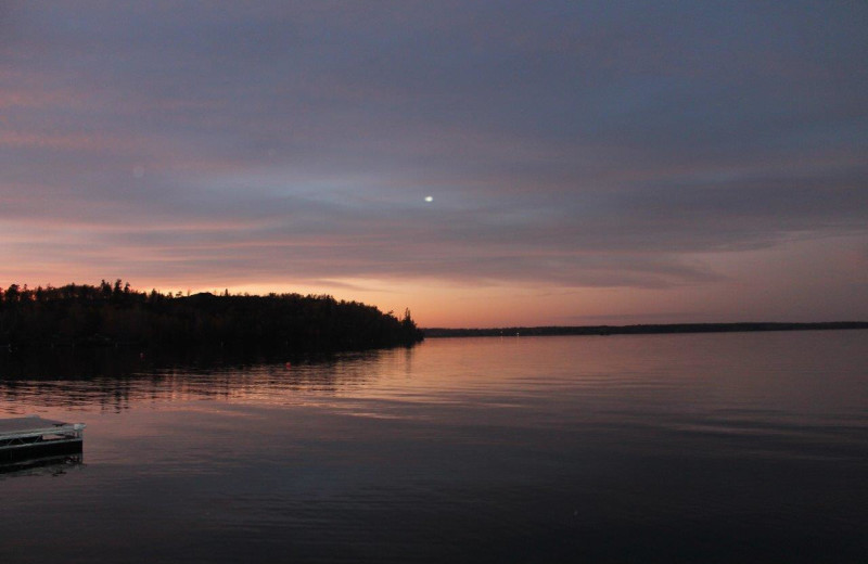 Sunset at Tallpine Lodges.