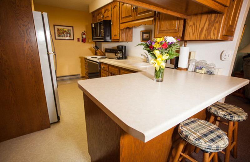 Guest kitchen at Nordic Lodge.