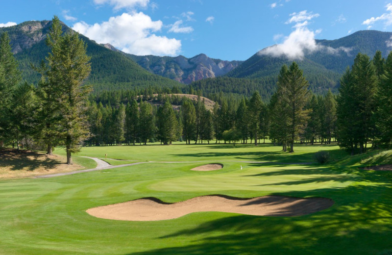 Golf course at Bighorn Meadows Resort.