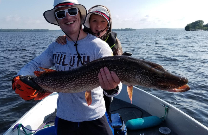 Fishing at Pike Bay Lodge.