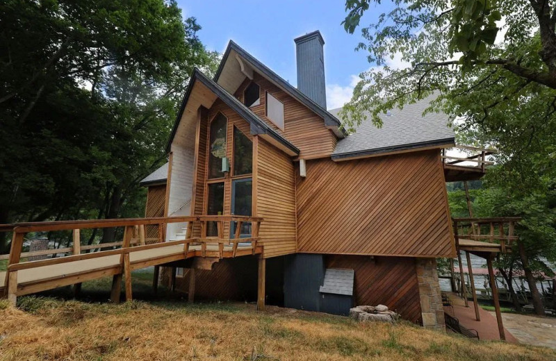 Cabin exterior at Newlands Lodge.