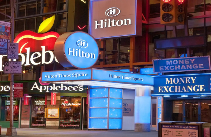 Exterior view of Hilton Times Square.