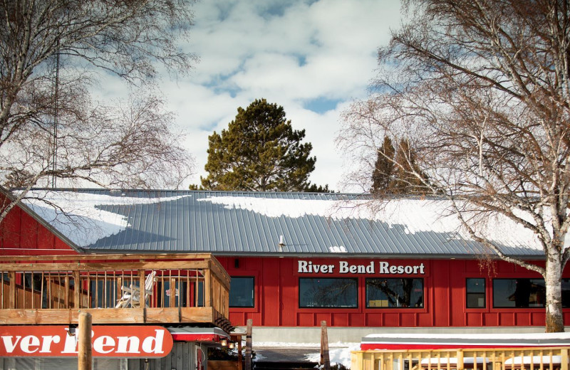 Winter at River Bend's Resort & Walleye Inn.