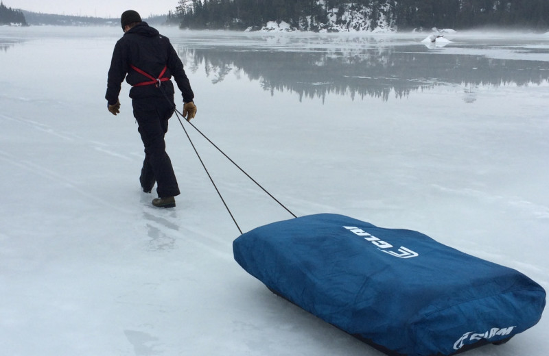 Winter at Loon Lake Lodge.