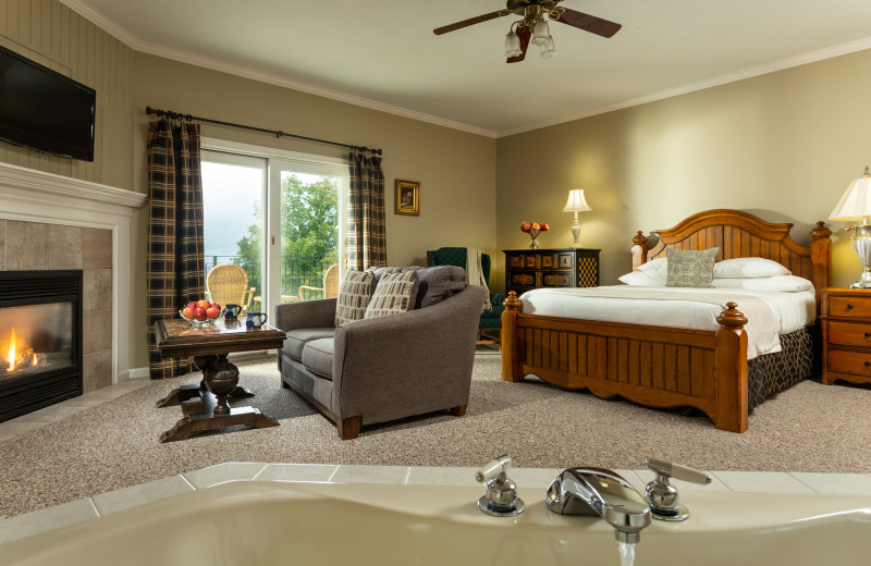 Guest room at The French Manor Inn and Spa.