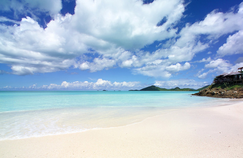 The beach at Cocobay Resort.