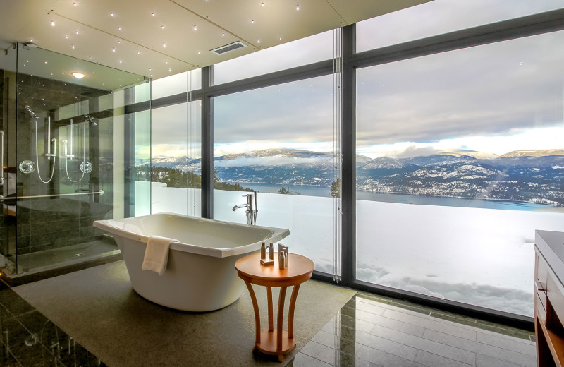 Guest bathroom at Sparkling Hill Resort.