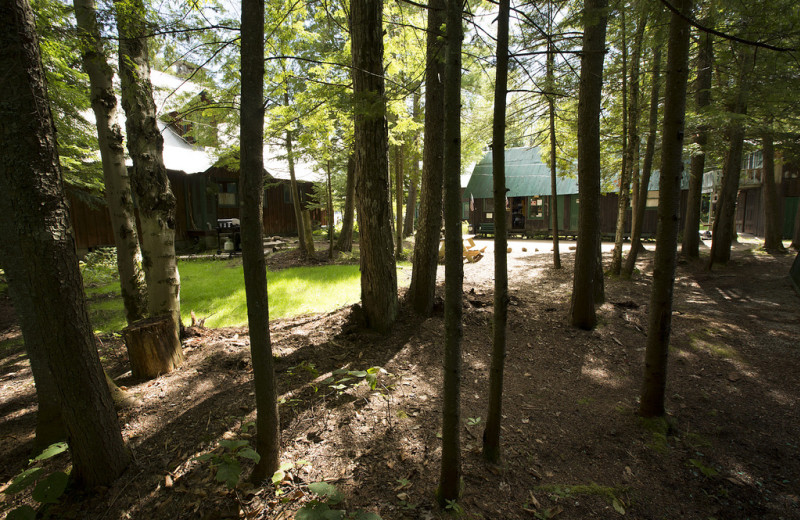 Cottage exterior at Palmer Point Cottages.