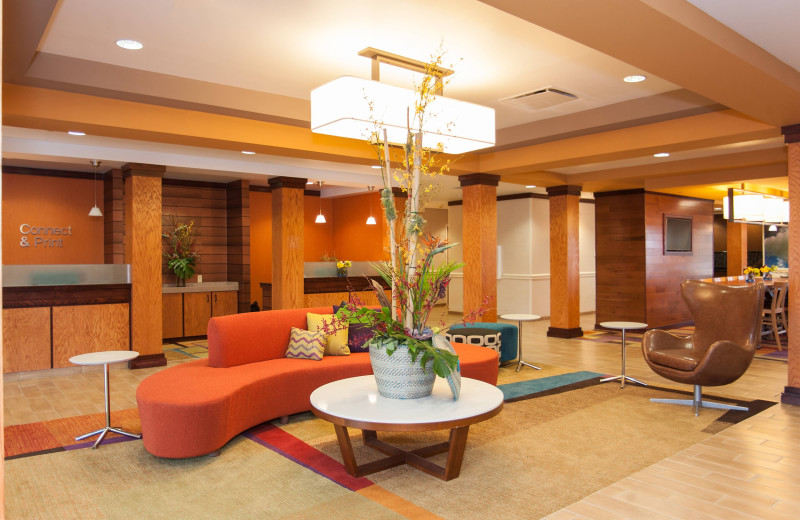 Lobby at Fairfield Inn Akron South.