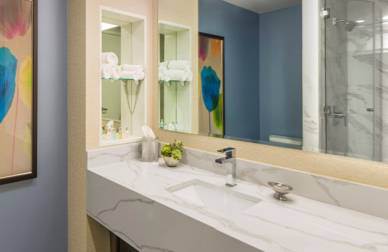 Guest bathroom at Grand Sierra Resort and Casino.