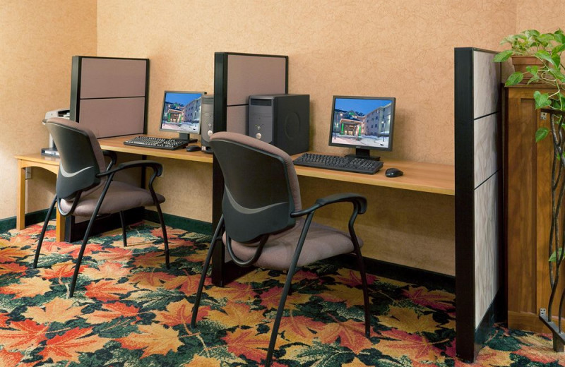 Business center at Holiday Inn Minneapolis.