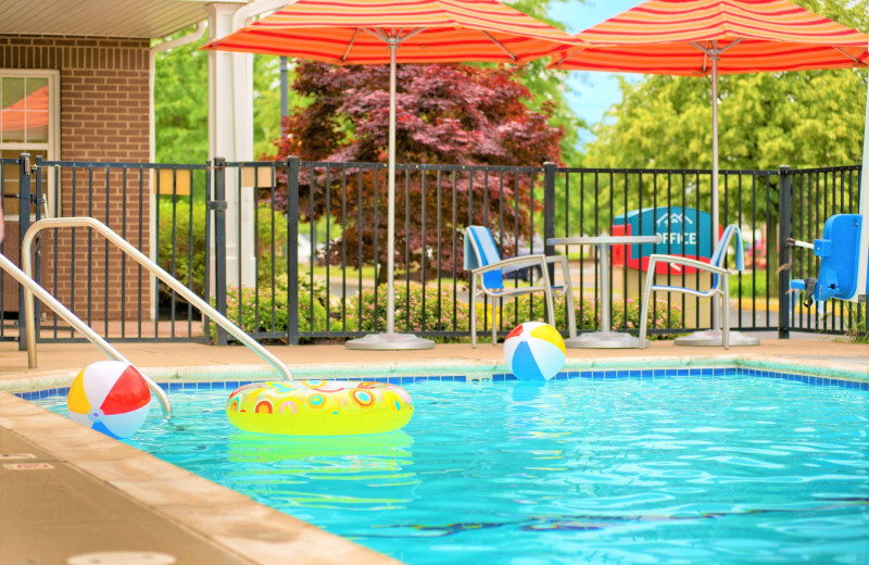 Outdoor pool at TownePlace Suites by Marriott Cleveland Westlake.