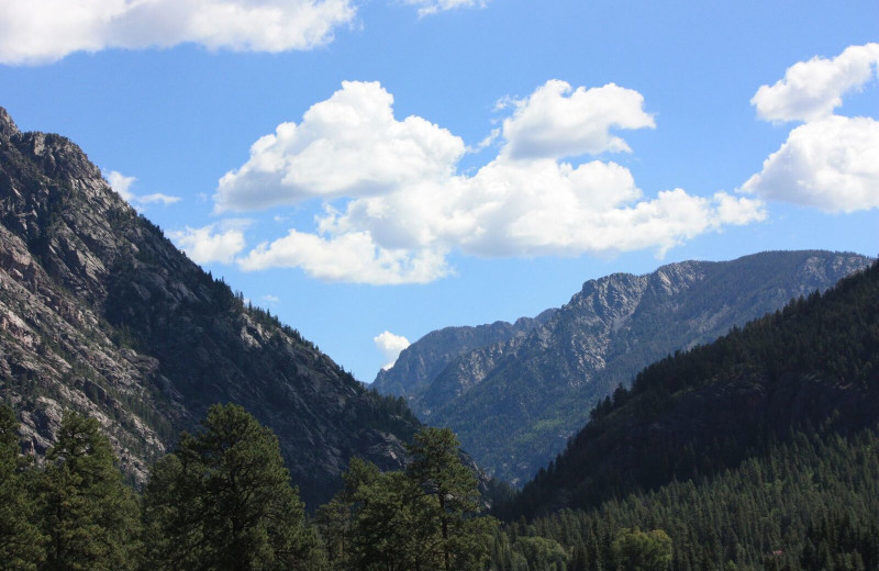 Mountains at Pine River Lodge.