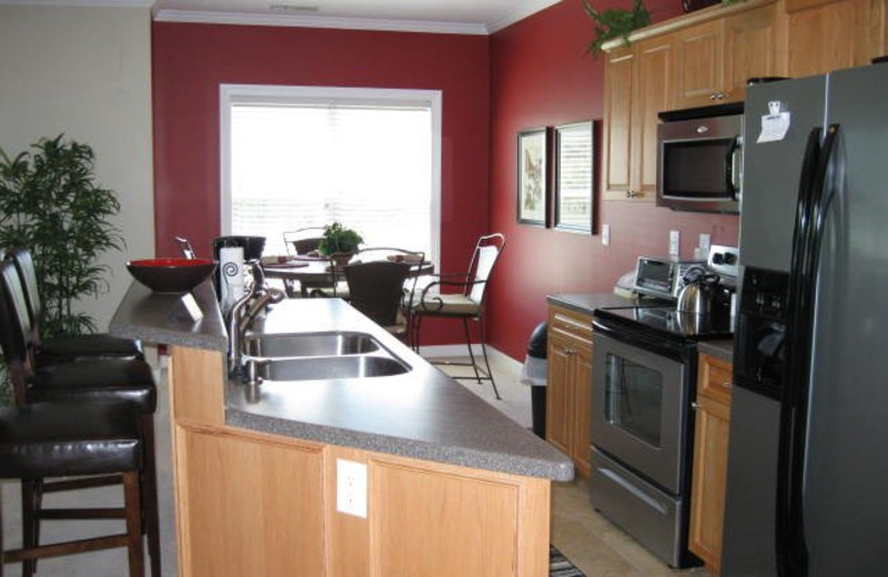 Rental kitchen at Jefferson Landing.