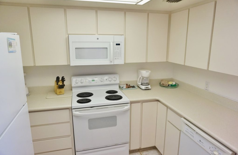 Rental kitchen at Palm Island Resort.