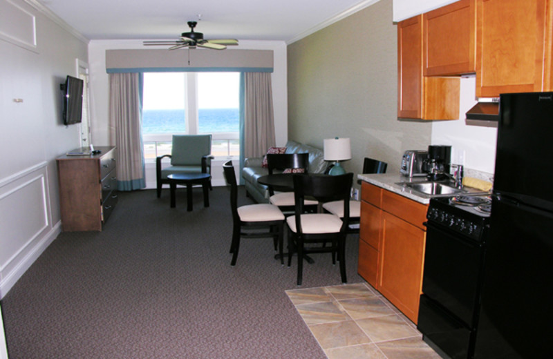Guest kitchen at Alouette Beach Resort.